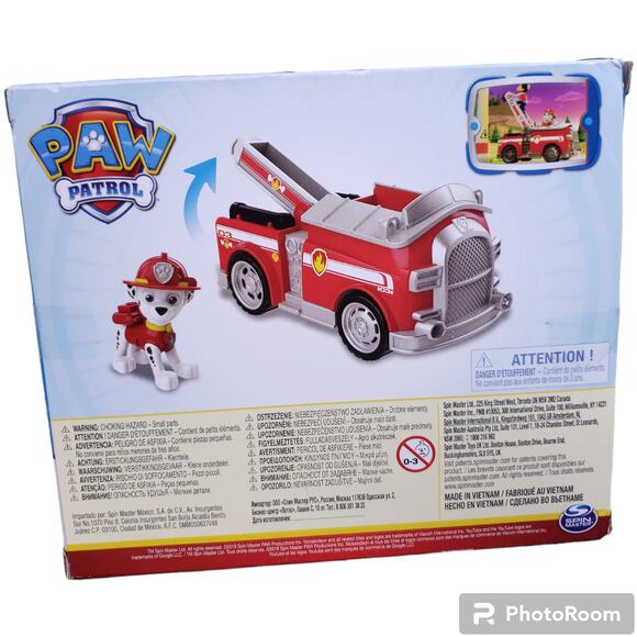Paw Patrol Marshall Fire Engine Truck Kid's Toddler Toy Nickelodeon - Picture 2 of 5